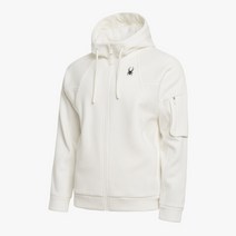 [스파이더 공식 아울렛] 유니섹스 플리스 본딩 후드 집업 재킷 SPGWCNFT305UWHT