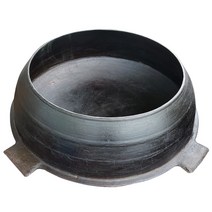 일오삼 길들인 전통 대형 무쇠가마솥 38에서 67cm, 블랙(Black), 길들인 대형가마솥50cm_중심64
