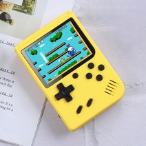휴대용 레트로 미니 레트로 미니 핸드 헬드 비디오 게임 콘솔 8 비트 컬러 게임 플레이어 내장 800 게임 용 선물 신규, 협력사, 노란색