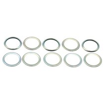 알루미늄 와셔 가스켓 너트 및 볼트 세트 10 개/팩 오일 드레인 플러그 섬프 플랫 링 씰 M8/M10/M12/M14, 01 Black