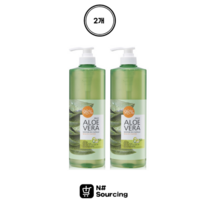 알로에 대용량 수딩젤 수분크림 과일나라 1000ml 2개