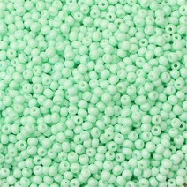 5PCS 2/3mm 초우량 실색 옻칠 미주 DIY 수제 비즈 천공 소재 비즈 액세서리 팔찌 반지 제작, 애플 그린 10g, 옵션1