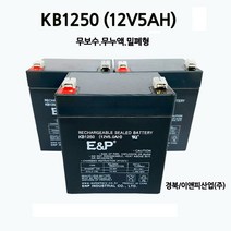 KB1250/(12V5Ah) 배터리/무보수/밀폐형/부림소방