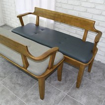 2인용 원목벤치의자(B017A), 그레이