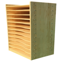 도화지 대형 문방구 하드우드 그리드 문구 상자 진열, 4오픈화이트파티클보드60x40x80cm8겹