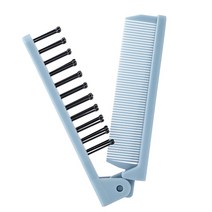 조단앤쥬디 폴딩 듀얼 퍼포즈 빗 일반 헤어브러쉬 PT006, 1개, Blue