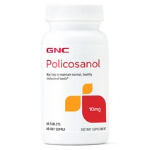 GNC 지엔씨 폴리코사놀 10mg 60정 타블렛 칼슘 함유, 1병