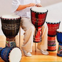 아프리카 양가죽 젬베 50cm 보급형 타악기 핸드 드럼 취미 타악기 젬베이 잼배 잼베 젬배, 표준10인치적코끼리