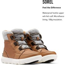 SOREL 소렐 여성 키네틱 Rngd 카리부츠 방수 가죽 겨울 부츠