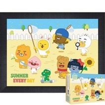 퍼즐피플 카카오프렌즈 직소퍼즐 모음2, 카카오프렌즈 여름은즐거워 150P 액자포함(블랙), 없음, 150p