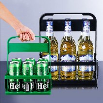 홀더 캠핑 트레이 캐리어 6구 음료수 커피 캔 컵 배달, 1-커피캐리어-그린