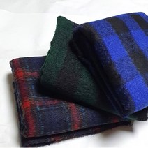 대폭 기모 울혼방체크 3color, 70319 그린