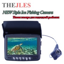 어군탐지기 THEJLES 1000TVL HD 얼음 낚시 비주얼 어군 탐지기 4.3 인치 IPS LCD 모니터 수중 카메라 조명, 01 8HBS-15M