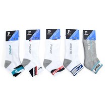 2022 패기앤코 배드민턴 테니스 남여스포츠양말 5켤레세트, PSO-9000(남성양말)_5켤레