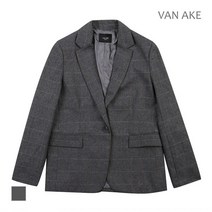 반에이크 헤링본 패턴 원버튼 자켓 VB1YJKMD01Z