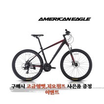 아메리칸이글자전거 AE3300 24단 유압식 MTB자전거, 블랙/그레이, 98%조립시, 15인치