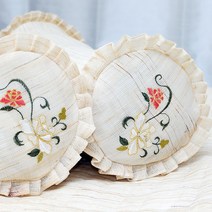 천연 마 삼베 베개커버 시원한 베개커버 여름용 베개 삼베패드 원형 베개