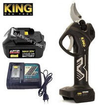 KING 킹 18V 충전 전지가위 JDU3218P (MAX 4.0Ah-2개) 세트 원예작업 가치치기