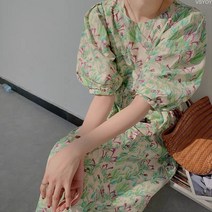 VSYOY 프렌치 스위트 플라워 원피스