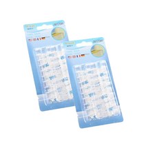 넘버원 전선 고정클립 투명 20p, 2개