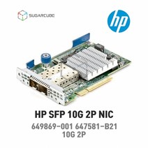 HP 서버랜카드 649869-001 647581-B21 10G 530FLR-SFP 2Port 서버랜 도터보드