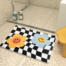욕실 도어 매트 미끄럼방지 발매트 패드 카펫 카페트 러그 화장실 공부방 깔판, D