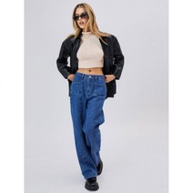 샵사이다 CIDER Mid Waist Pocket Wide Leg Jeans 703222