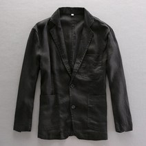 린온트리 남자 린넨 봄 여름 캐주얼 정장 마이 아우터 리넨 오버핏 블레이저 자켓 상쾌하고