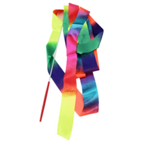 리듬 체조 리본 스틱 4m 성인 아동 유아 어린이 막대