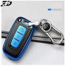 제네시스쿠페범퍼 바디킷 bmw그릴 새로운 스마트 키 케이스 커버 현대 악센트 엘란트라 35 제네시스 쿠페 소나타 264, blue with buckle