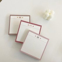 [볼터치들] mini 모눈 떡메모지 (3color), 코코아