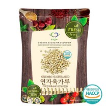 푸른들판 베트남 껍질 깐 거피 생 연자육 연꽃 씨앗 가루 분말 100% 연씨앗 연꽃씨 연자씨 차, 500g