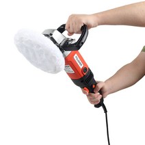 폴리셔 다공능 포리셔 220V 1400W 차량용 광택기 8단계 속도 조절, 블랙