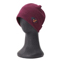 엠보 두건 비니 보넷모자 TRW-WH-0322-와인