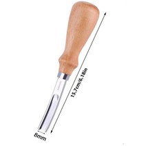 가죽공예 송곳 도구 바늘 용품 신발수선 스티치 바느질 크기 가죽 공예 가장자리 베벨러, 8mm