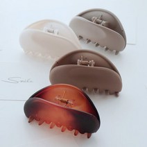 무광 만두 반머리 집게핀 / 머리핀 4color