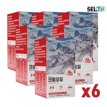 크릴 오일 56, 60정, 500mg, 6개