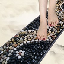 가정용 발바닥 지압판 옥돌 발지압판 발 지압 매트, 40 * 150 연두색, 선택개