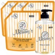 마미스 베이킹소다 주방세제 500ml + 1500ml 4p, 1세트