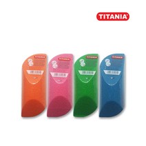 (2개) 티타니아 퍼미스 발각질 제거 스펀지 파일 / 색상 랜덤 발송, 2개, 1개