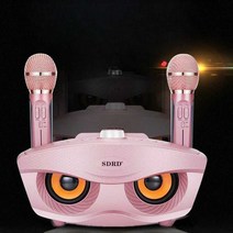 기계 가정용 노래방 이동식 풀 세트 블루투스 스피커, 단일마이크(Mc-8c) 검정색 3단계 볼륨조절