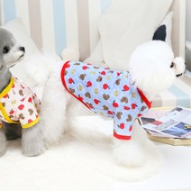 강아지옷 누빔 깔깔이 점퍼패딩 S-XXL, 블루곰돌이