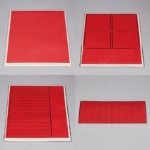 열변색붙임 딱지(고온용) 100x100mm 4매1장-교구0674