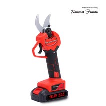 롬멜프랑코 18.5V 더모아 크레이지 리튬이온 충전식 무선 전동 전지가위, 1개