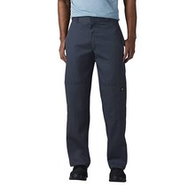 Dickies 남성용 루즈 핏 더블 니 트윌 워크 팬츠 작업 바지 블랙 31W x 32L