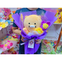 [당일출고] 정품 카카오프렌즈 춘식이 인형꽃다발 생일선물 기념일 졸업식, 노랑색