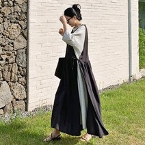 더옷장 주디스 린넨롱베스트원피스