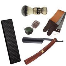 클래식 안전한 면도기 수동 스트레이트 엣지 살롱 이발사 면도 남성용 선물, Razor NO6