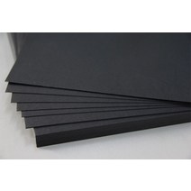 플라스틱 골판지 박스 양면 A3 A4 블랙 크래프트 종이 DIY 카드 만들기 공예 두꺼운 판지, [05] A4(300g)X25pcs