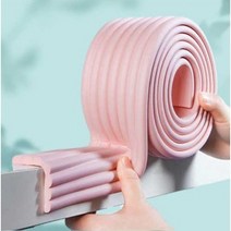 베이비망고 튼튼한 도톰한 8mm 쿠션 가구 엠보 모서리 보호대, 아이보리